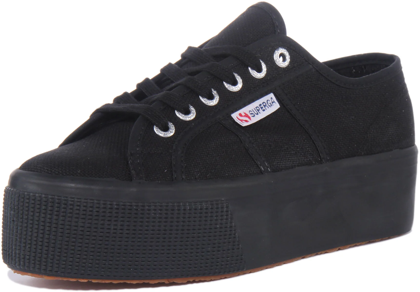 Superga 2790 Cotu PlatformIn All Black For Women - Image 6