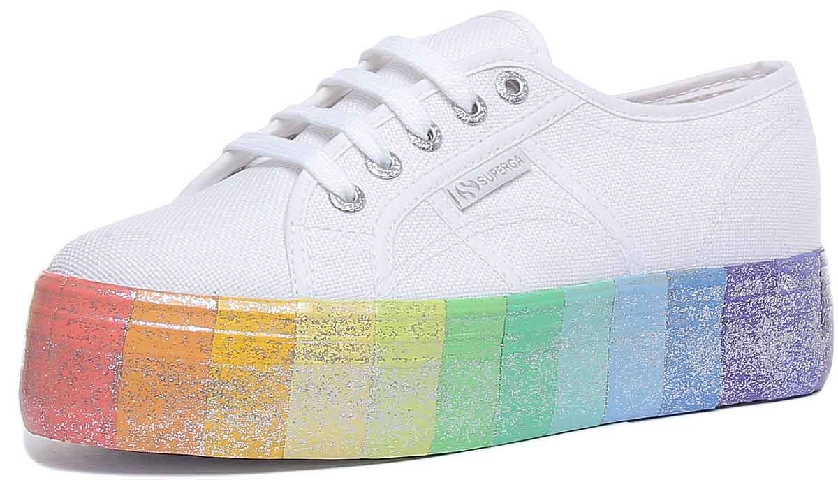 Superga 2790 Multicolr In White Rainbow - Image 6