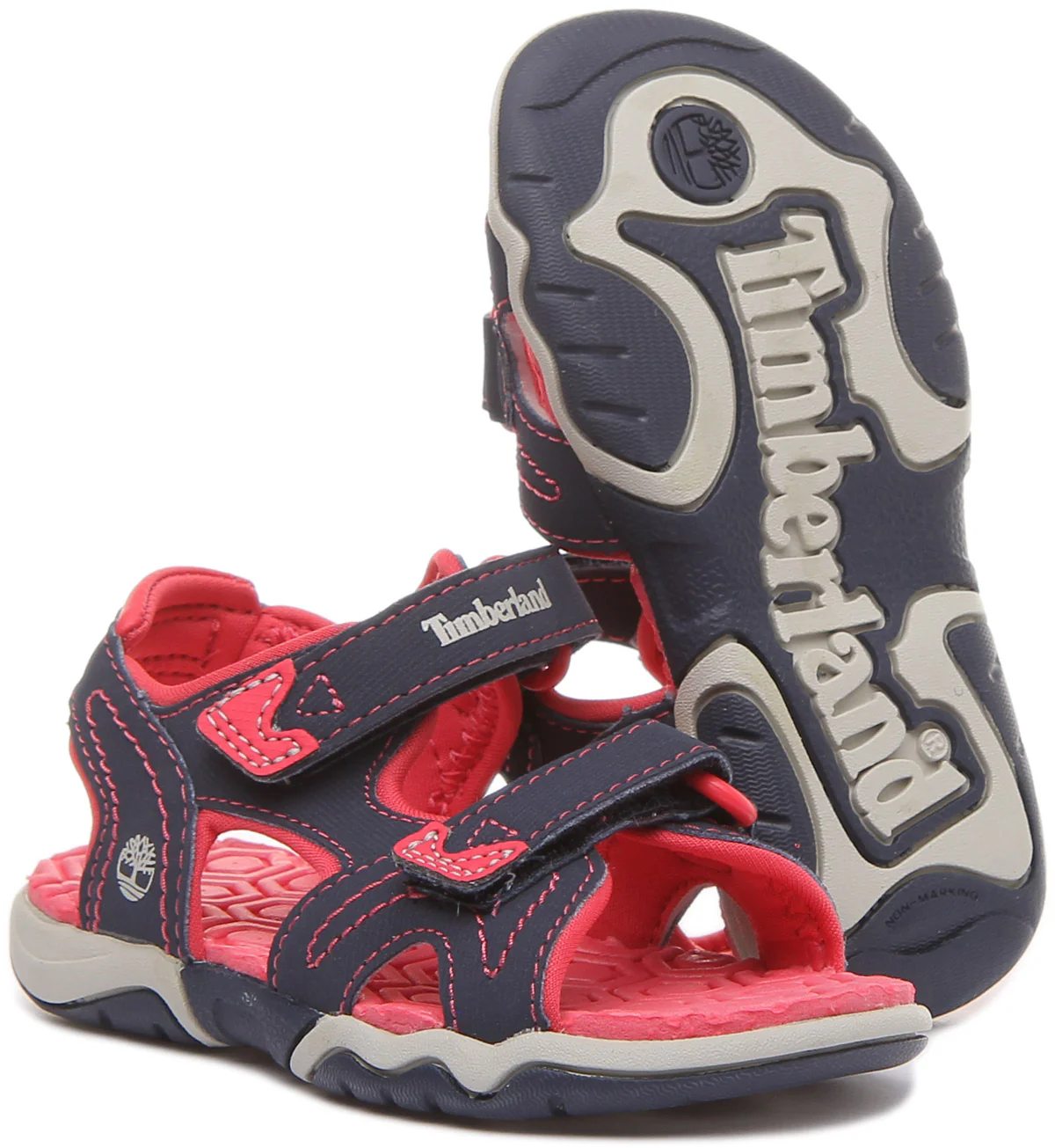 Timberland A1Jzl Perkin Row In Navy Pink For Infants - Image 5