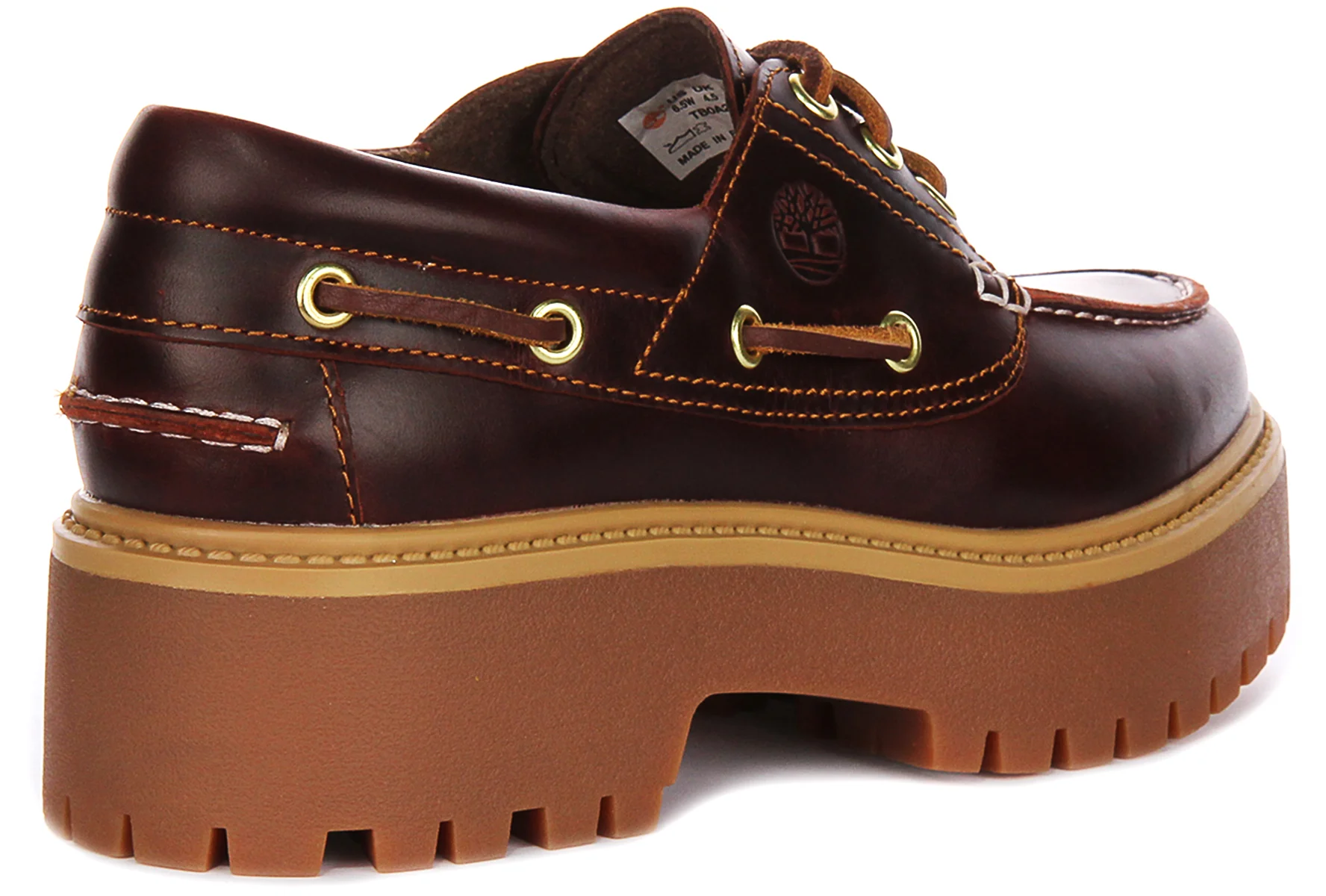 Timberland Street Platform Boat Shoes A2Qdm In Dark Brown For Women - Image 3