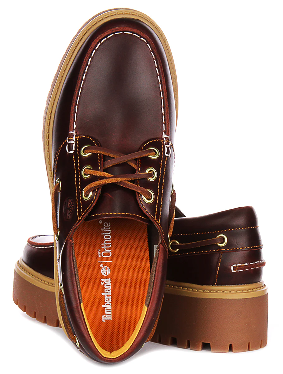 Timberland Street Platform Boat Shoes A2Qdm In Dark Brown For Women - Image 4