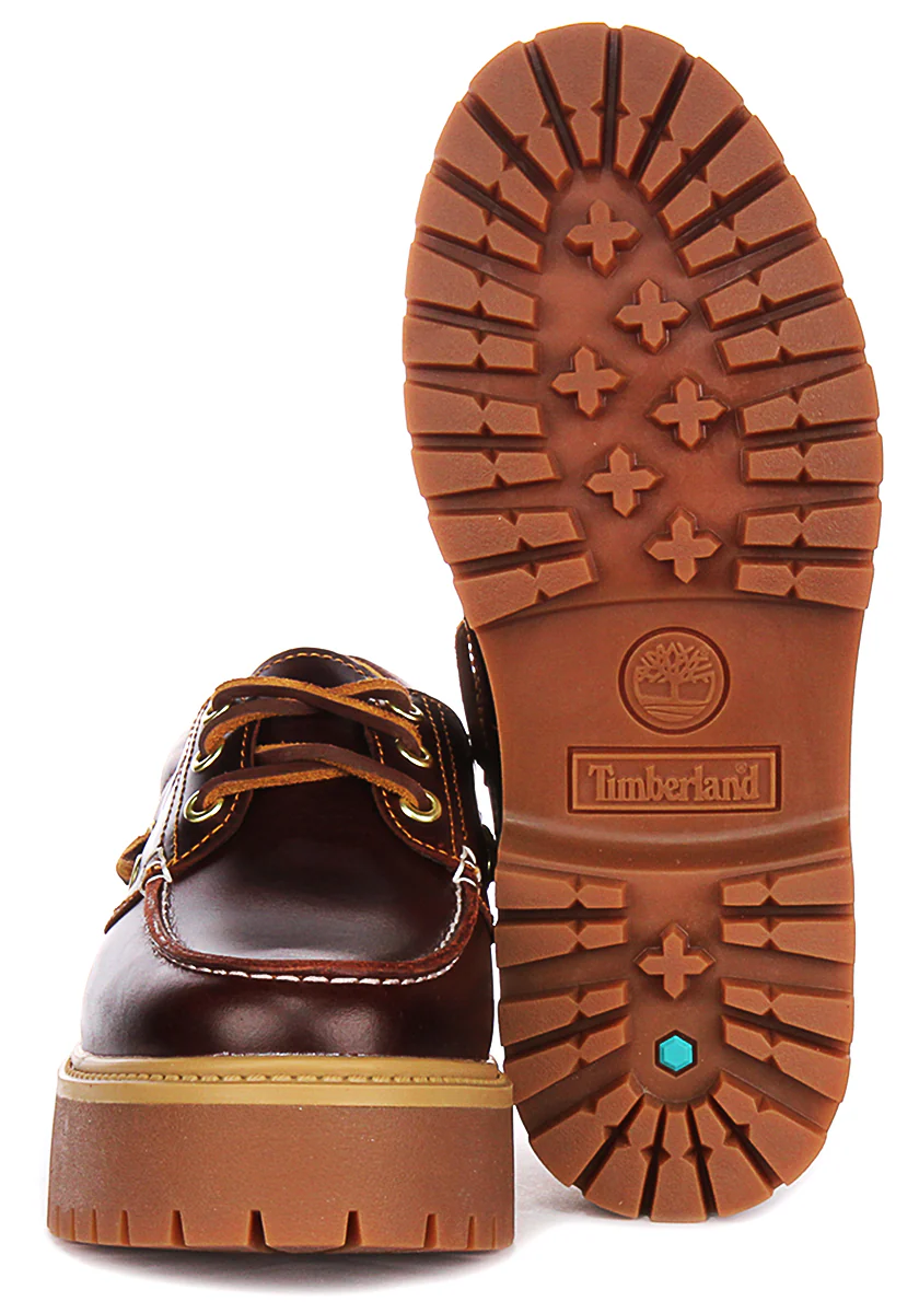 Timberland Street Platform Boat Shoes A2Qdm In Dark Brown For Women - Image 5