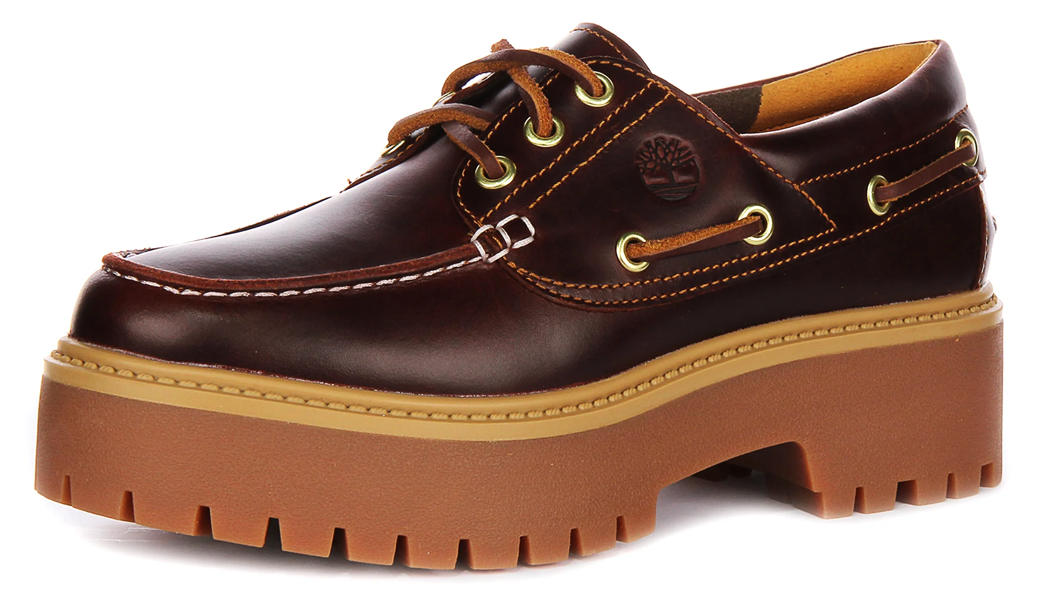 Timberland Street Platform Boat Shoes A2Qdm In Dark Brown For Women - Image 6
