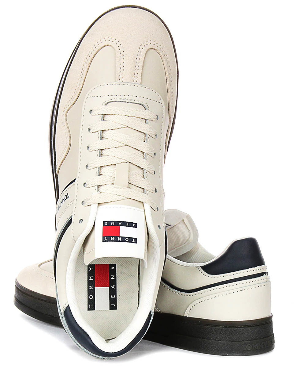 Tommy Jeans Greenwich Leather In Cream For Men - Image 4