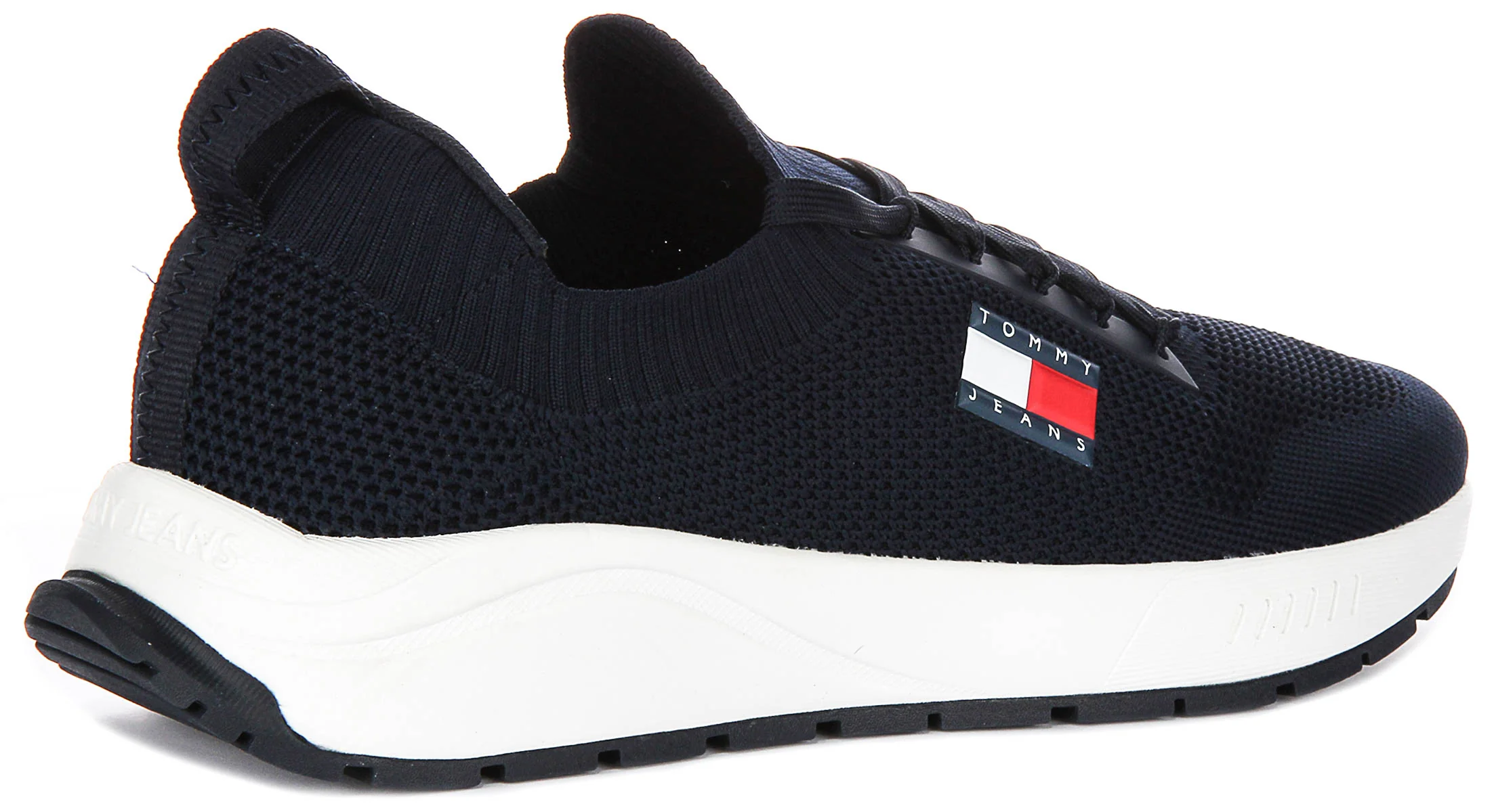 Tommy Hilfiger Runner Knit In Navy White For Men - Image 3