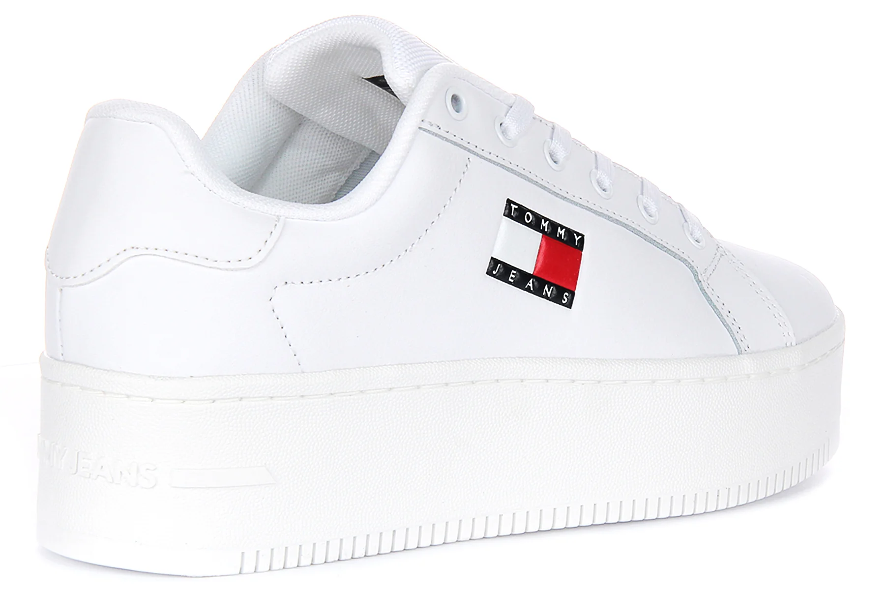 Tommy Jeans Flatform Essential In White For Women - Image 3