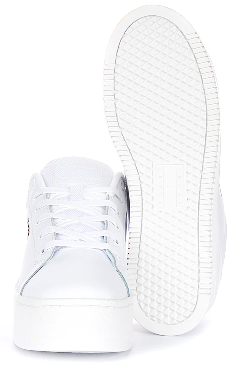 Tommy Jeans Flatform Essential In White For Women - Image 5
