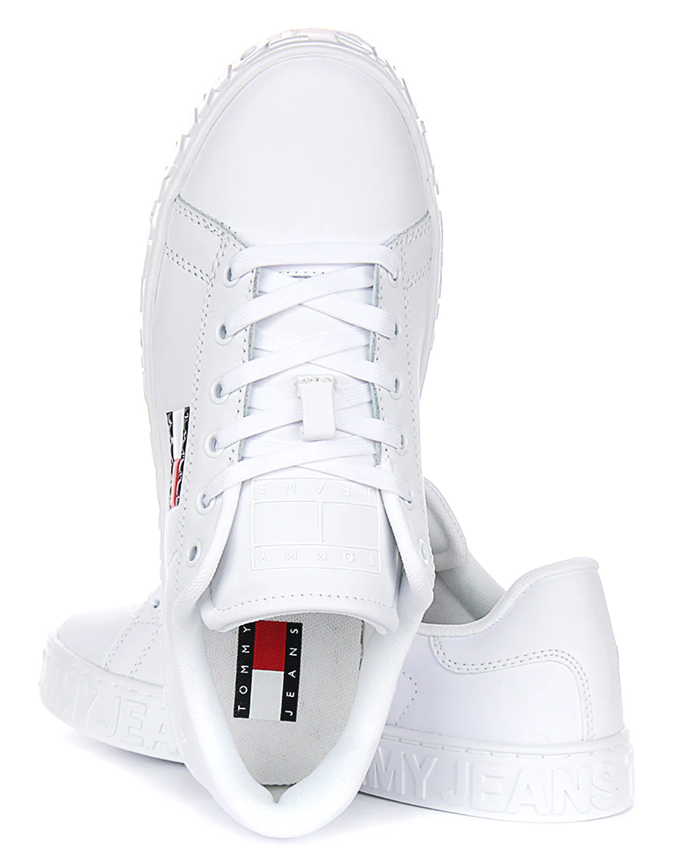 Tommy Jeans Logo Outsole Sneaker In White For Women - Image 4