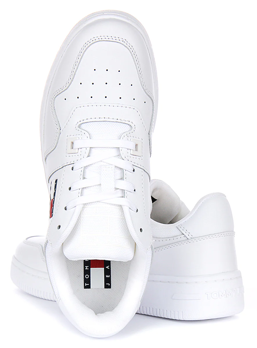 Tommy Jeans Retro Basket Sneaker In White For Women - Image 4