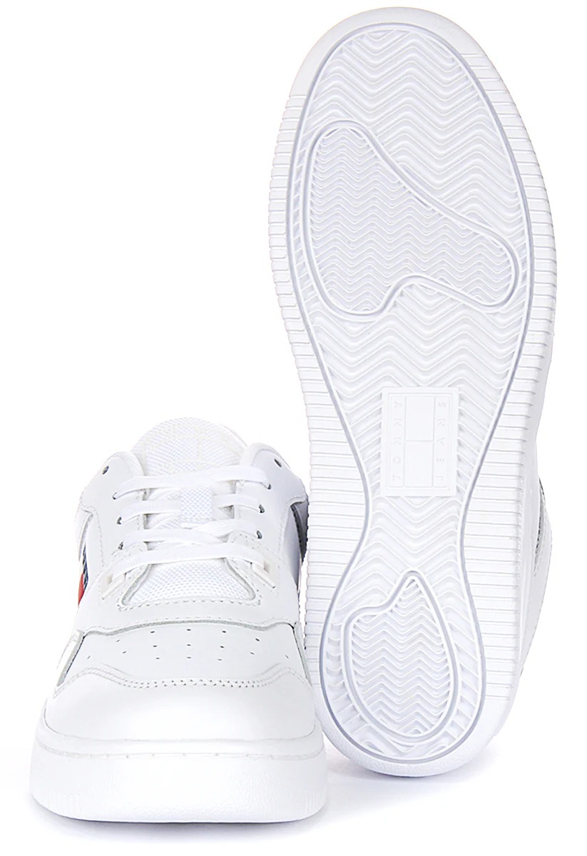 Tommy Jeans Retro Basket Sneaker In White For Women - Image 5