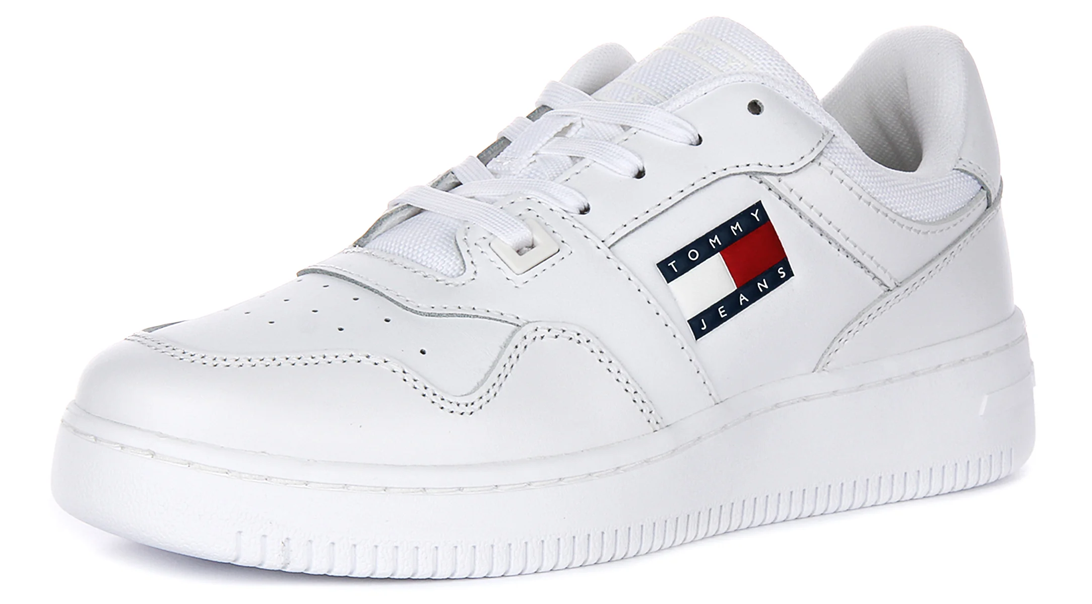 Tommy Jeans Retro Basket Sneaker In White For Women - Image 6
