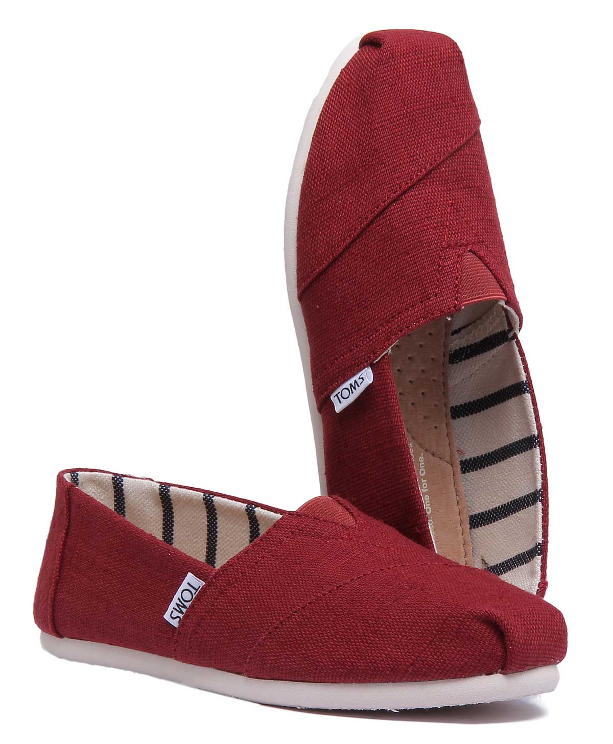 Toms Classic Canvas In Cherry - Image 5