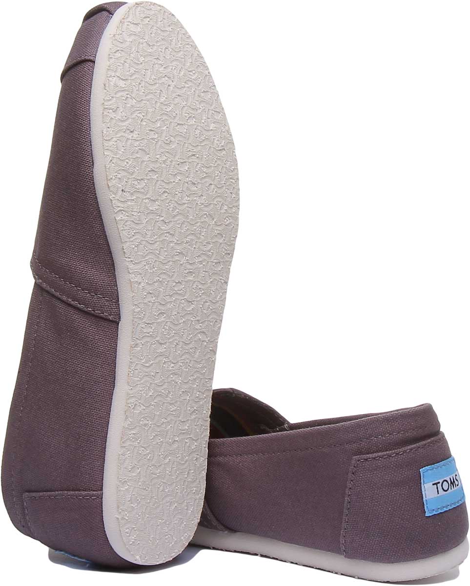 Toms Classic Slip On In Grey - Image 4