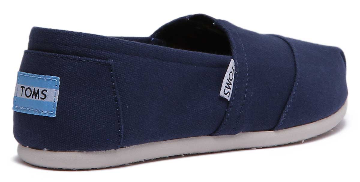 Toms Classic Slip On In Navy - Image 3