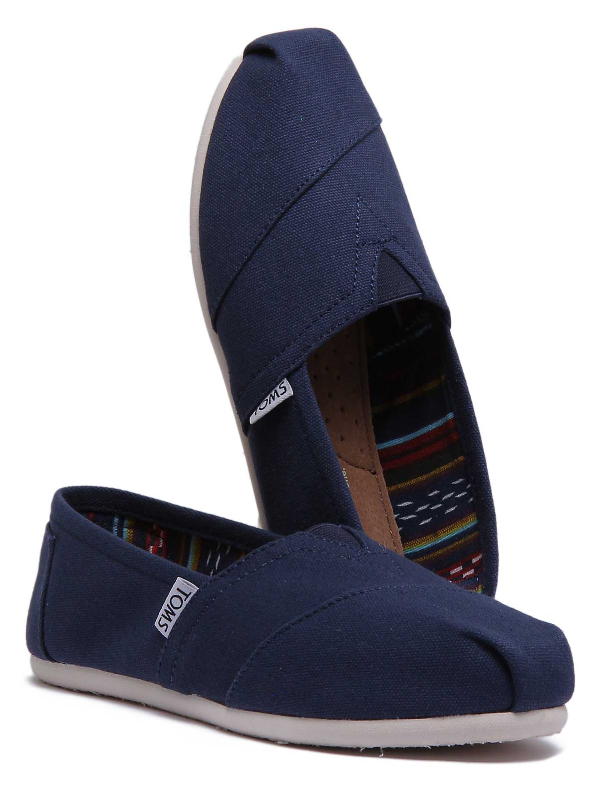 Toms Classic Slip On In Navy - Image 5