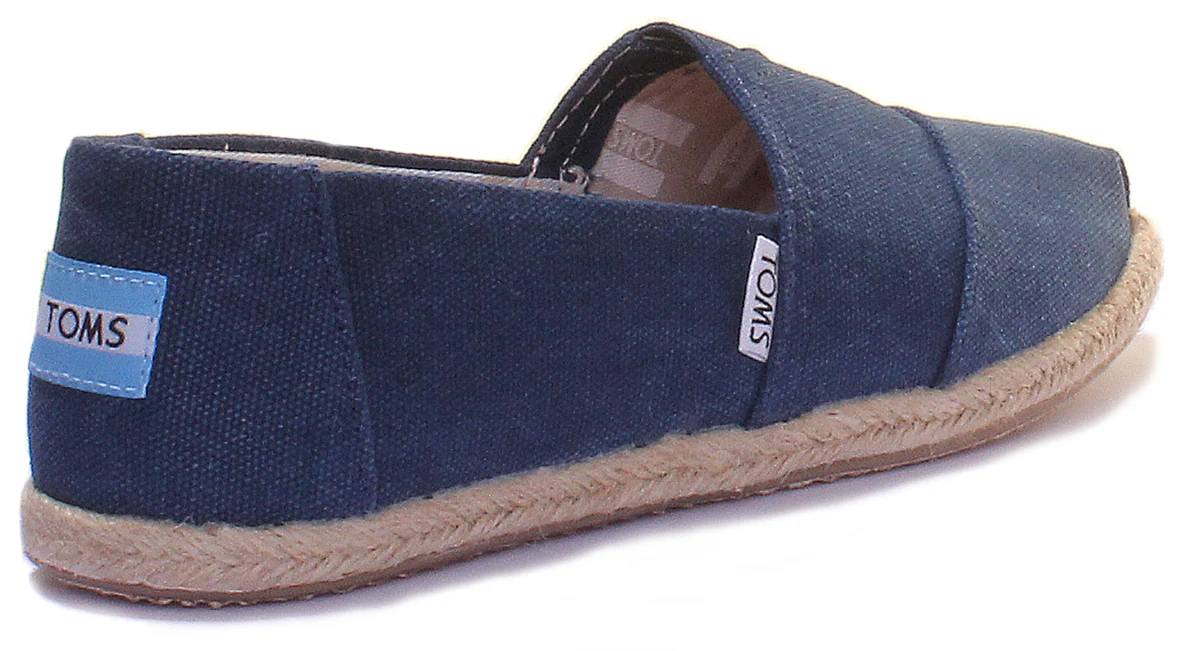 Toms Classic Slip On In Navy - Image 3