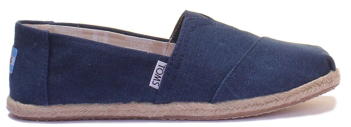 Toms Classic Slip On In Navy - Image 4