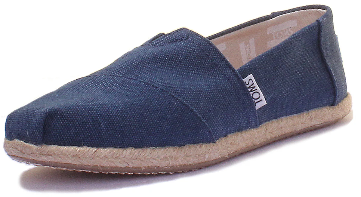 Toms Classic Slip On In Navy - Image 5