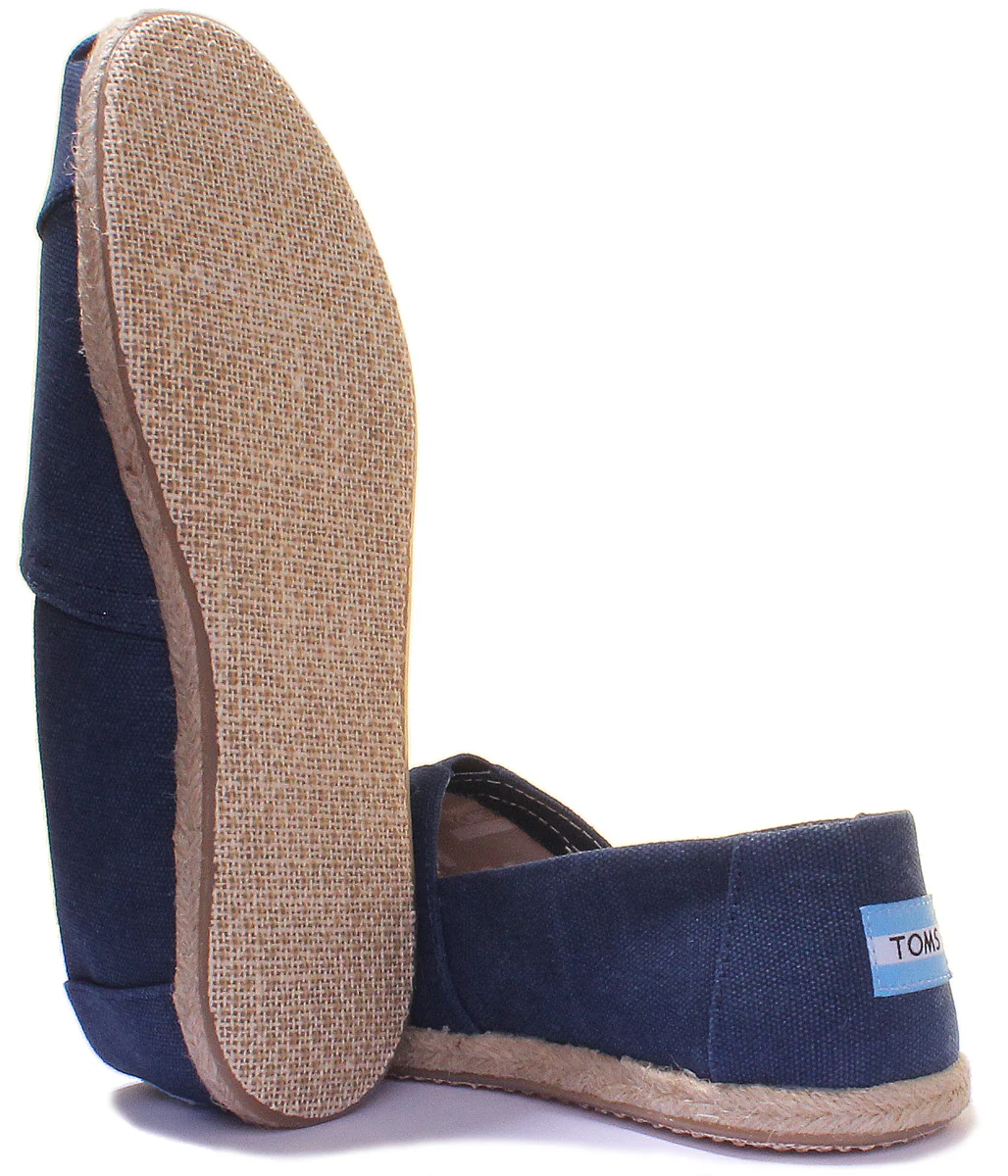 Toms Classic Slip On In Navy - Image 7