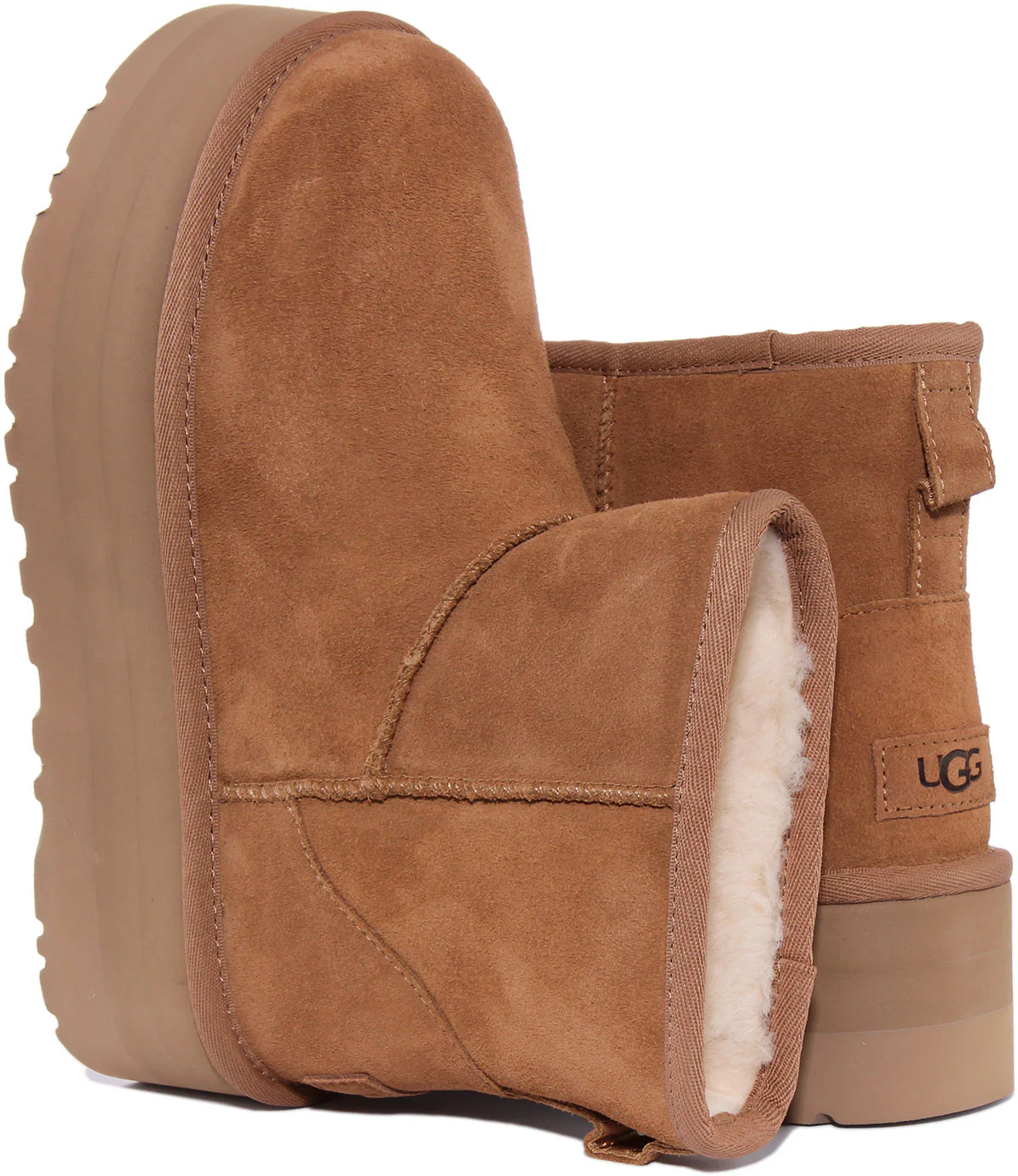 Ugg Australia Classic Mini Platform In Chestnut For Women - Image 4