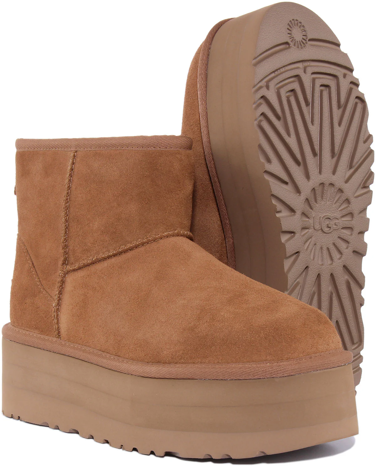Ugg Australia Classic Mini Platform In Chestnut For Women - Image 5