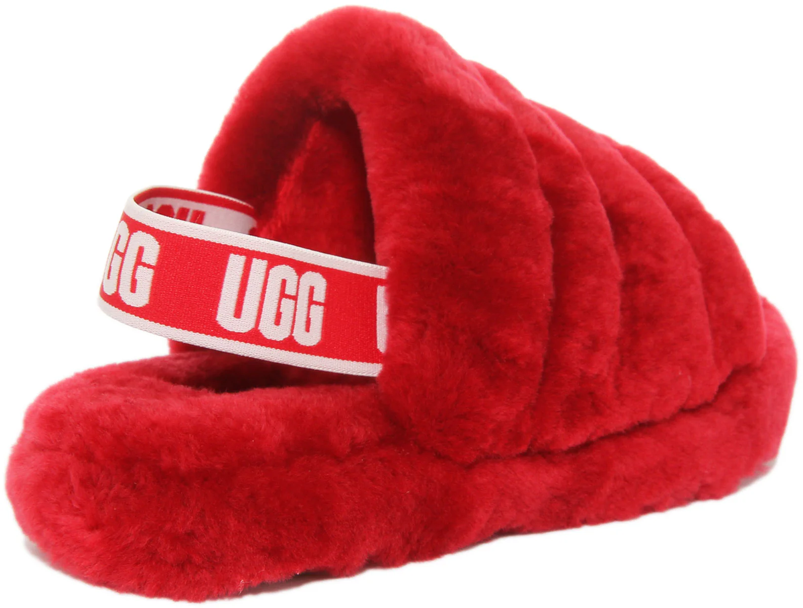 Ugg Australia Fluff Yeahslide In Red For Kids - Image 3