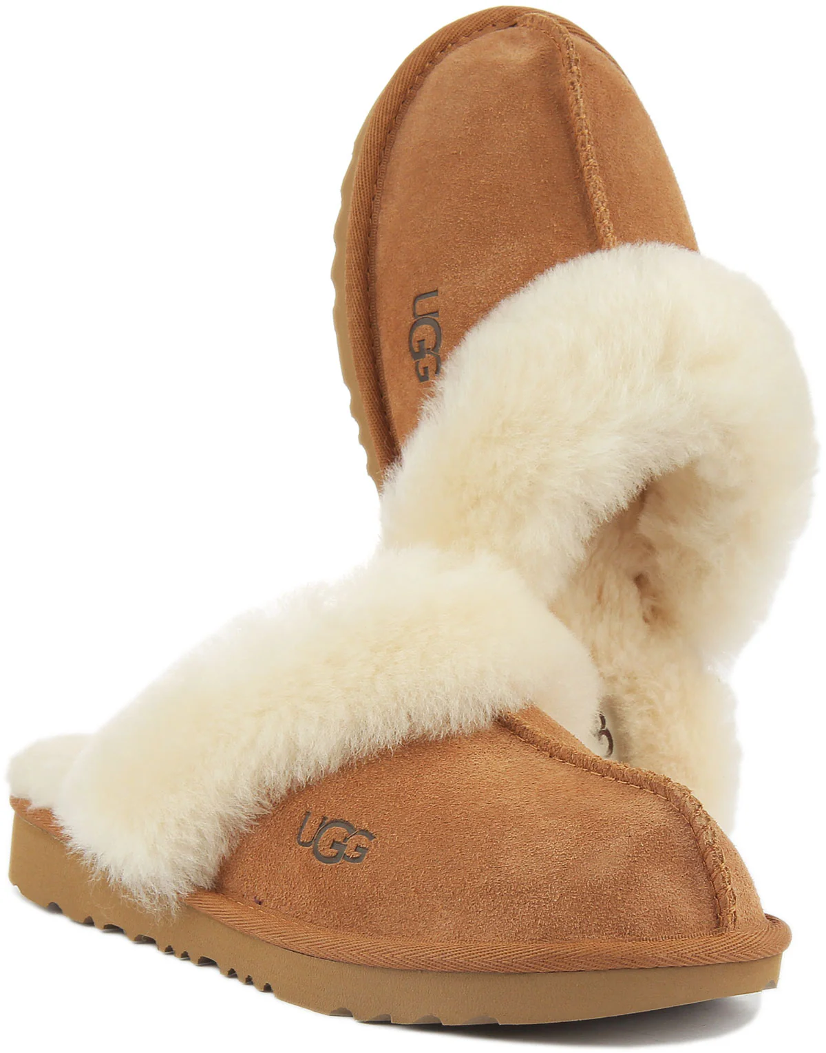 Ugg Australia Cozy II Slippers In Chestnut For Kids - Image 5