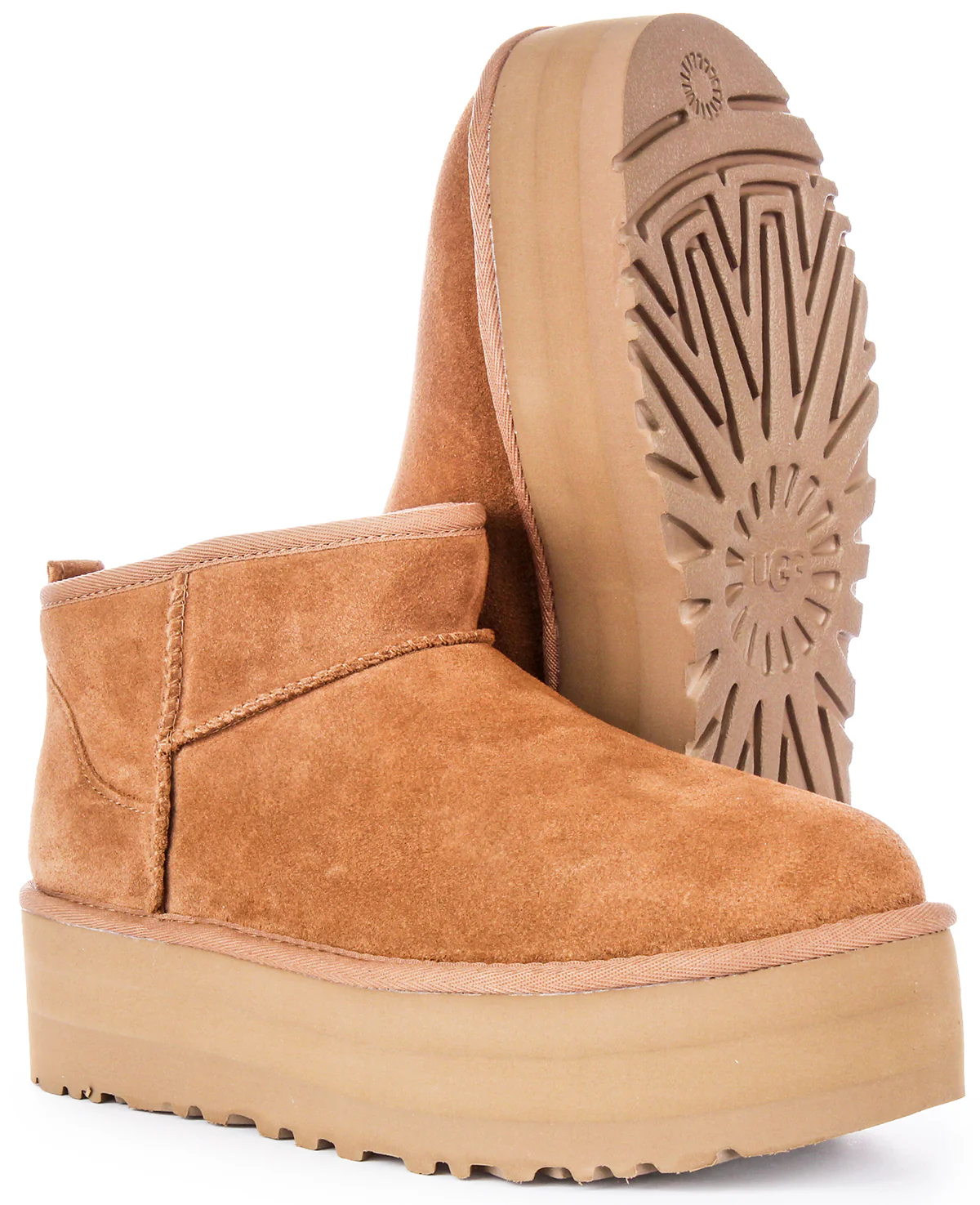 Ugg Australia Classic Ultra Mini Platform In Chestnut For Women - Image 5