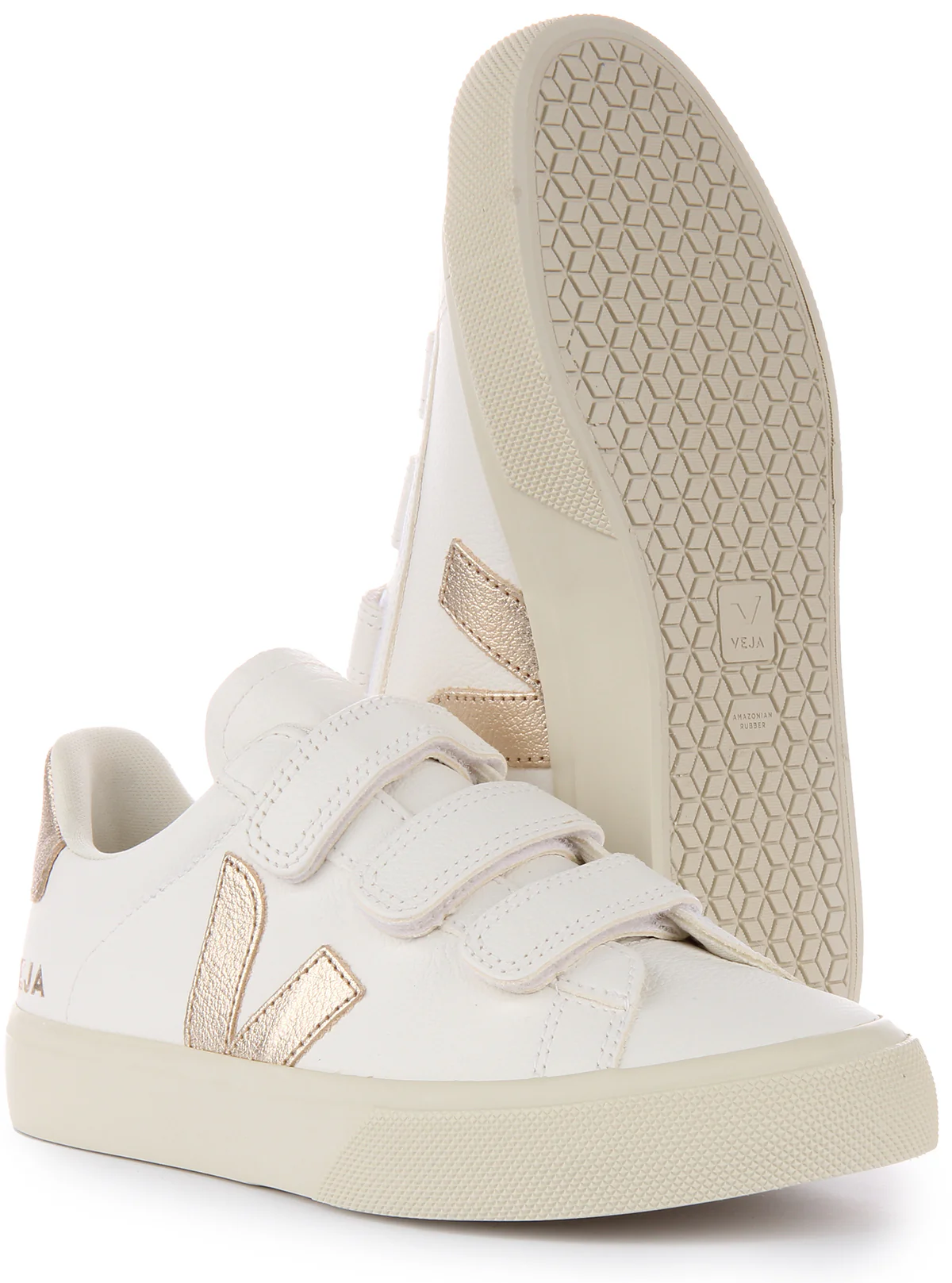 Veja Recife Chromfree Trainers In White Bronze For Men - Image 5