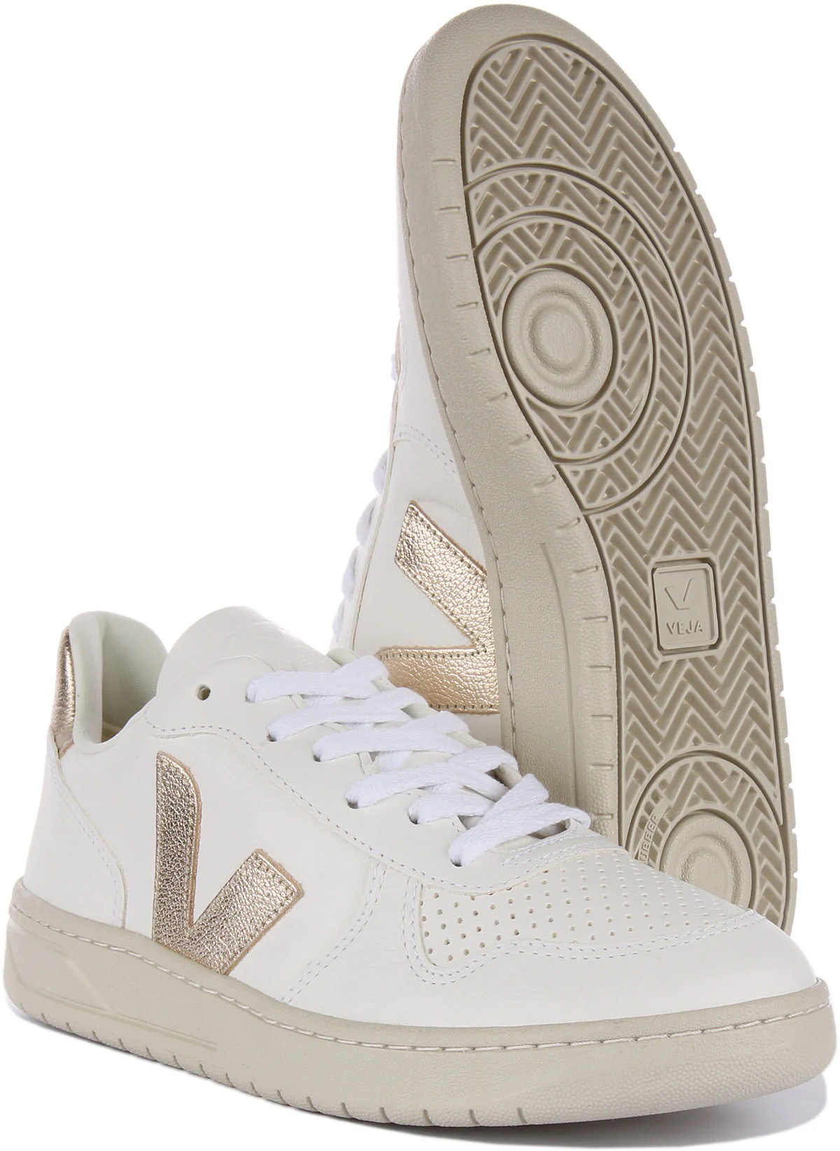 Veja V 10 Chromefree In White Bronze For Men - Image 5