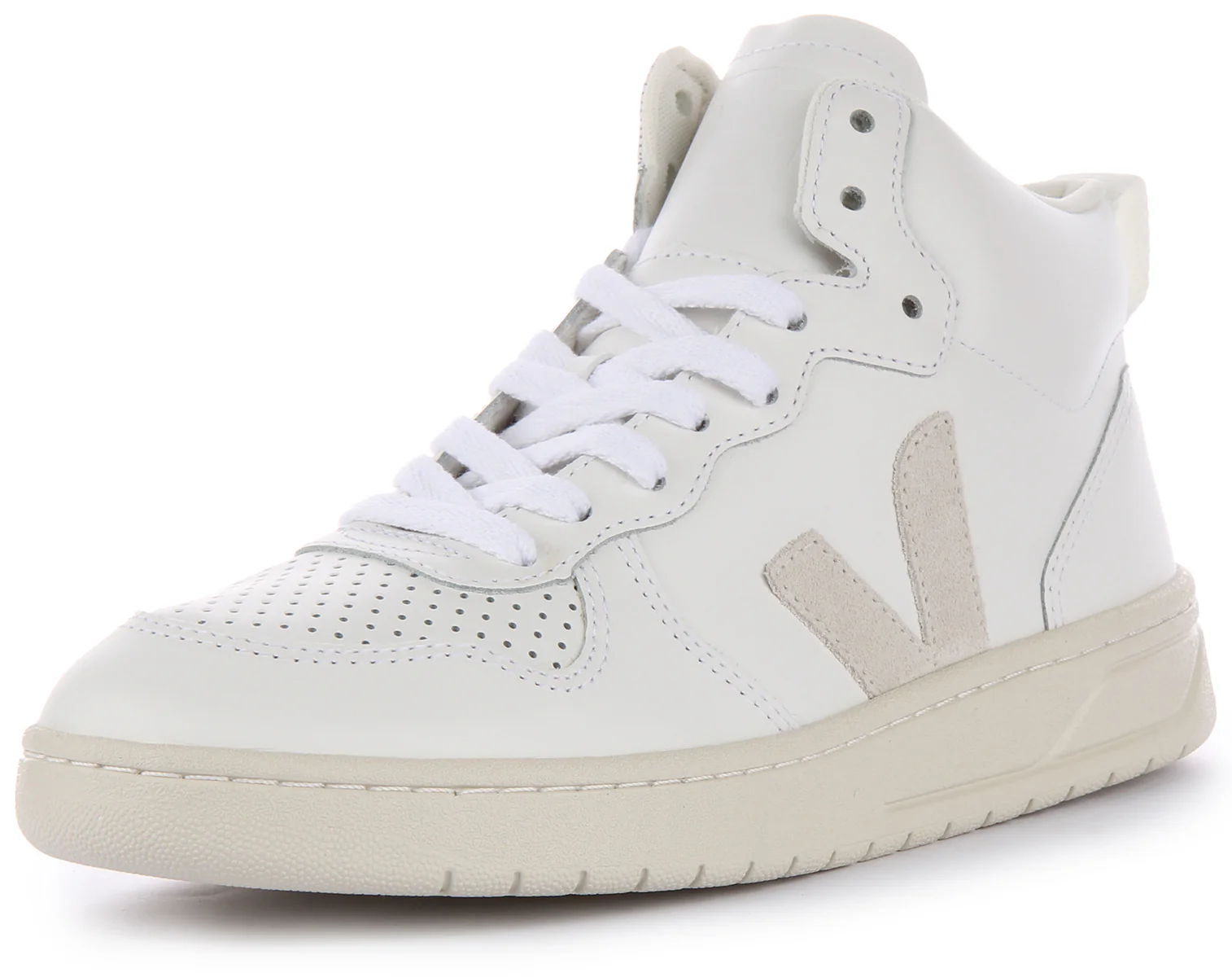 Veja V-15 Leather In Natural For Women - Image 6